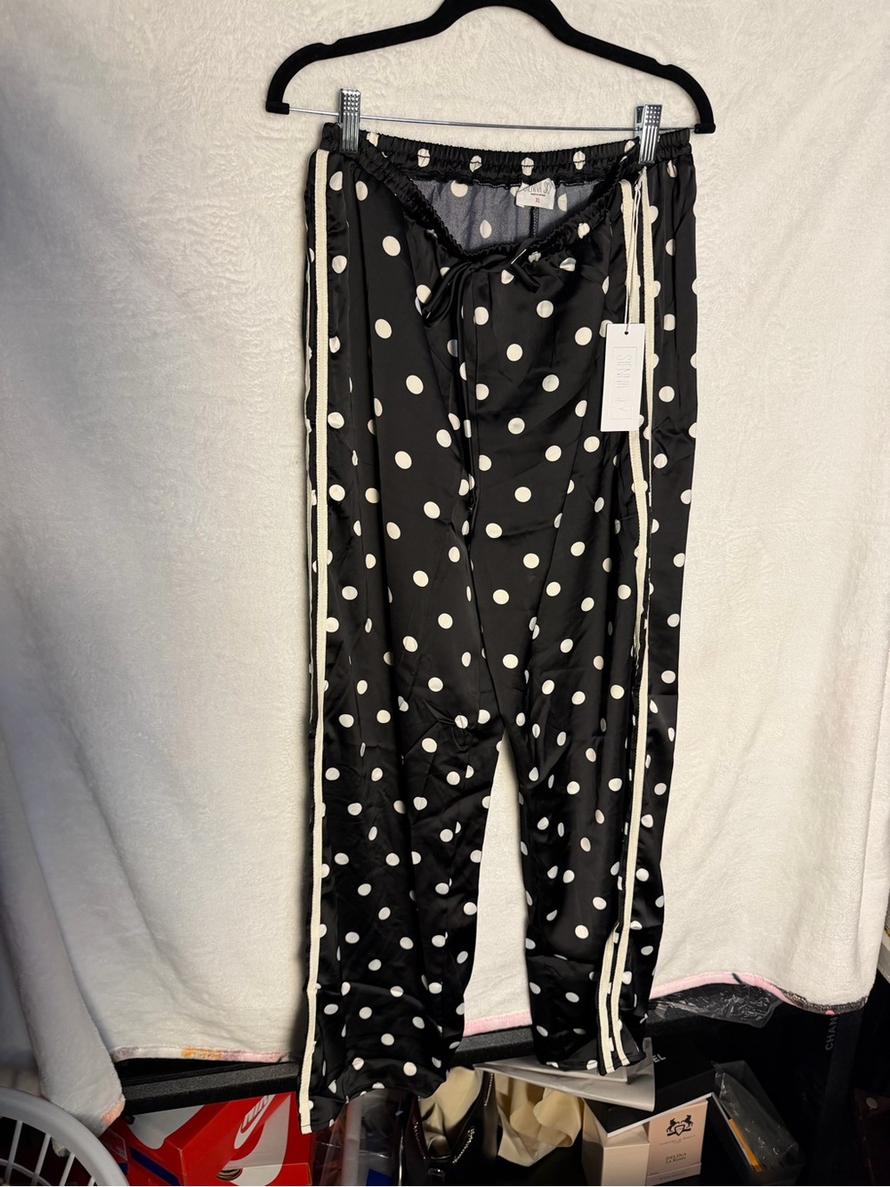 Sienna Sky Black and White Polka Dot Pajama Pants